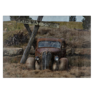 Old car cutting board