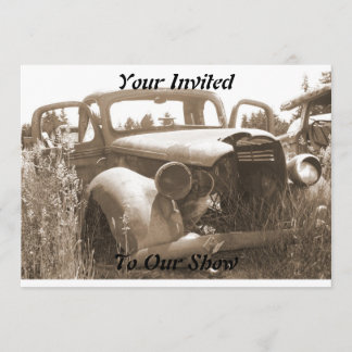 Old Car Invitations for Car Show