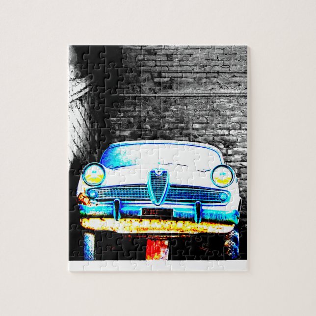Old car jigsaw puzzle (Vertical)
