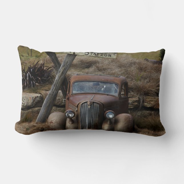 Old car lumbar cushion (Front)