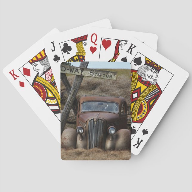 Old car playing cards (Back)