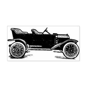 Old Car Rubber Stamp 