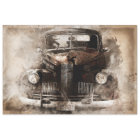 Old Car Vintage Decoupage