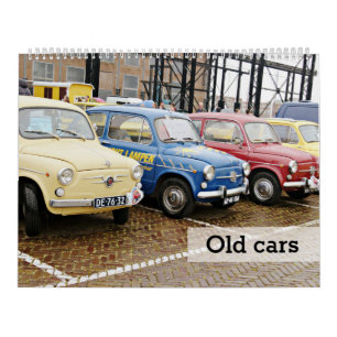 Old cars calendar