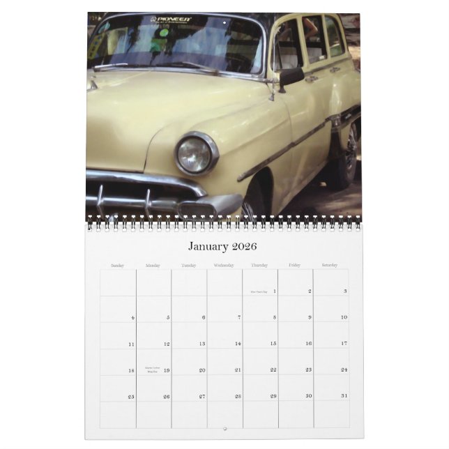 Old Cars Calendar 2008 (Jan 2026)