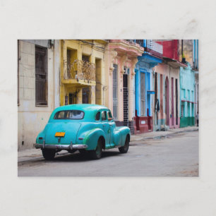 Old cars on the Havana streets Postcard