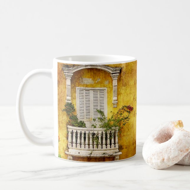 Old Cartagena Coffee Mug (With Donut)