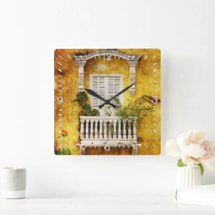 Old Cartagena Wall Clock