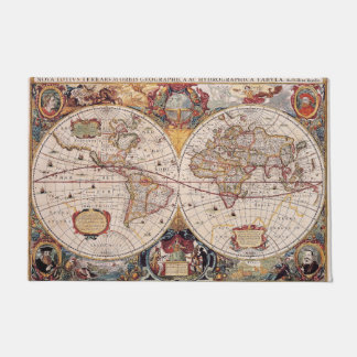 Old Cartographic Map Doormat