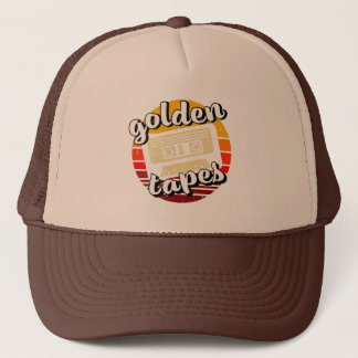 old cassette golden tapes old music retro style trucker hat