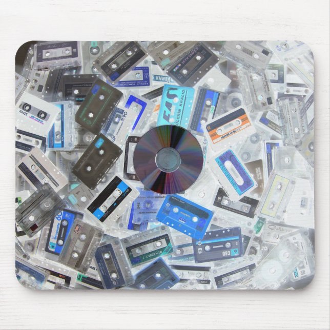 Old Cassettes Mouse Pad (Front)