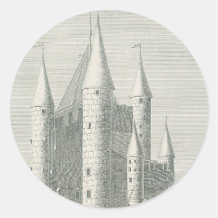 Old castle in Germany Classic Round Sticker