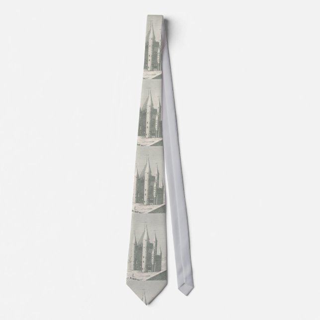 Old Castle in Germany Fine Art Necktie (Front)