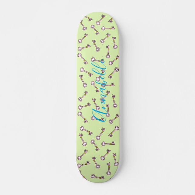 Old Castle Key Skateboard (Front)
