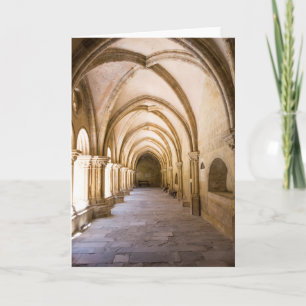 Old Cathedral Cloister Walkway Card