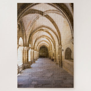 Old Cathedral Cloister Walkway Jigsaw Puzzle