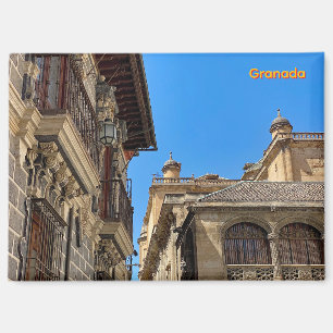 Old centre of Granada city in Spain, travel Magnet