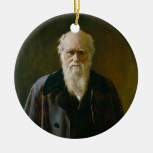 Old Charles Darwin Atheist A  Ornament