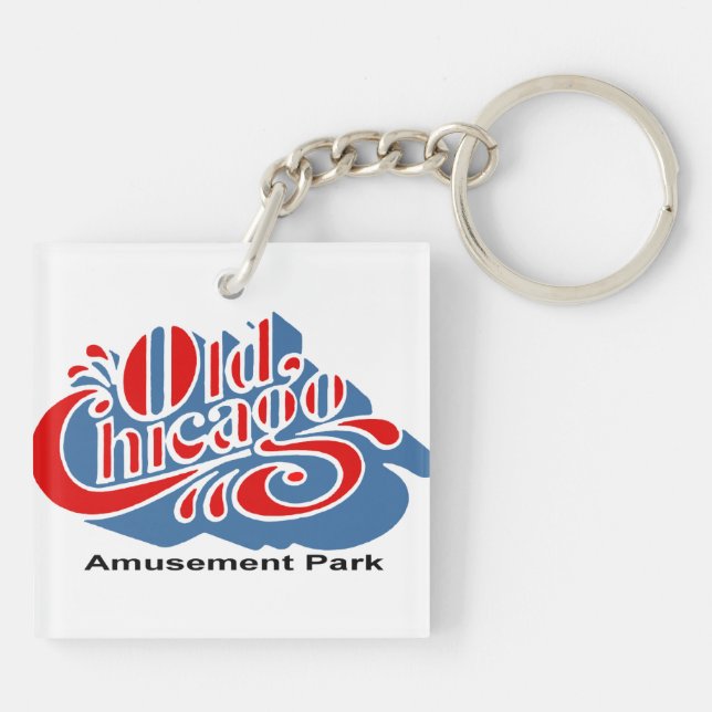 Old Chicago Amusement Park, Bolingbrook, Illinois Key Ring (Back)