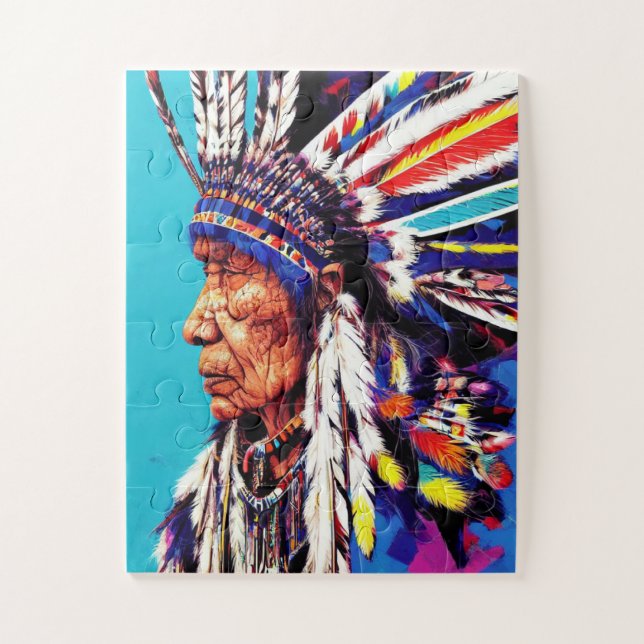 Old Chief Jigsaw Puzzle (Vertical)