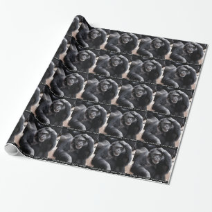 Old Chimpanzee custom wrapping paper