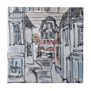Old Church Concarneau Rue Turenne, Brittany Ceramic Tile