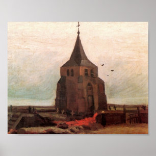 Old Church Tower at Nuenen Van Gogh Fine Art Poster