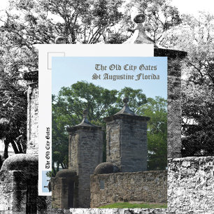 Old City Gates Historic St Augustine FL Postcard