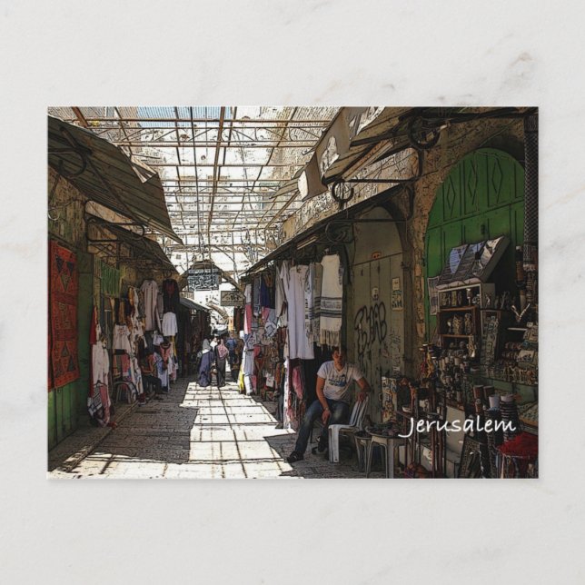 Old City Jerusalem Postcard (Front)