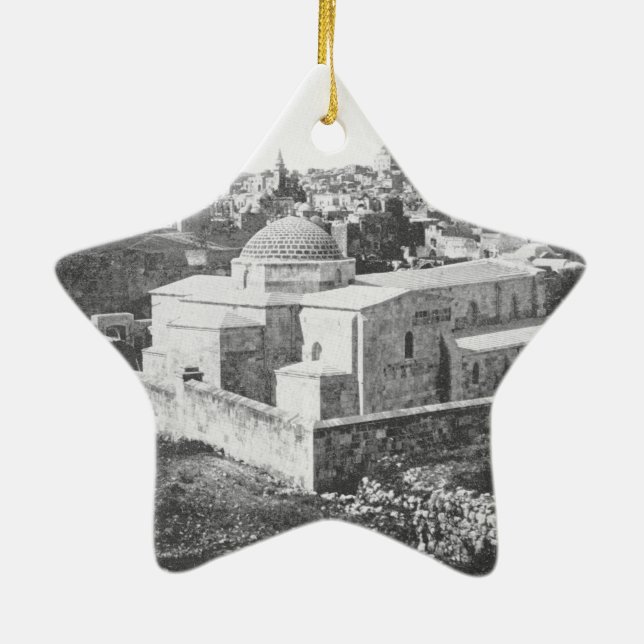 Old City of Jerusalem, ca. 1890 Ceramic Ornament (Back)