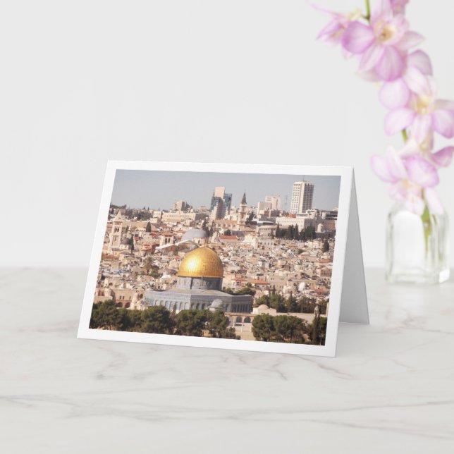 Old City of Jerusalem Card (Orchid)