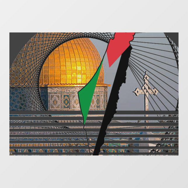 Old City of Jerusalem Window Glass Cling (Sheet)