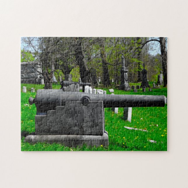 Old Civil War Cannons. Jigsaw Puzzle (Horizontal)