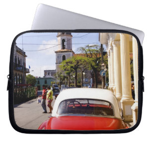 Old classic American auto in Guanabacoa a town Laptop Sleeve