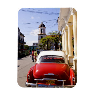Old classic American auto in Guanabacoa a town Magnet