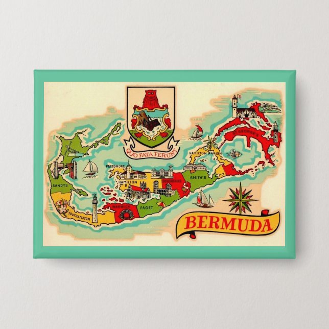 Old Classic Bermuda Map (Front)