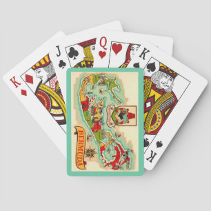 Old Classic Bermuda Map Playing Cards