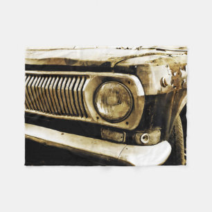 Old Classic Car Headlight #2 Fleece Blanket