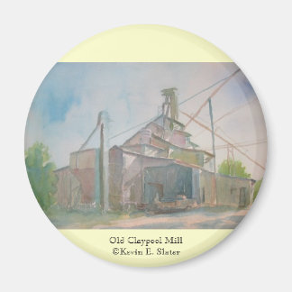 Old Claypool Mill Magnet by Kevin E. Slater