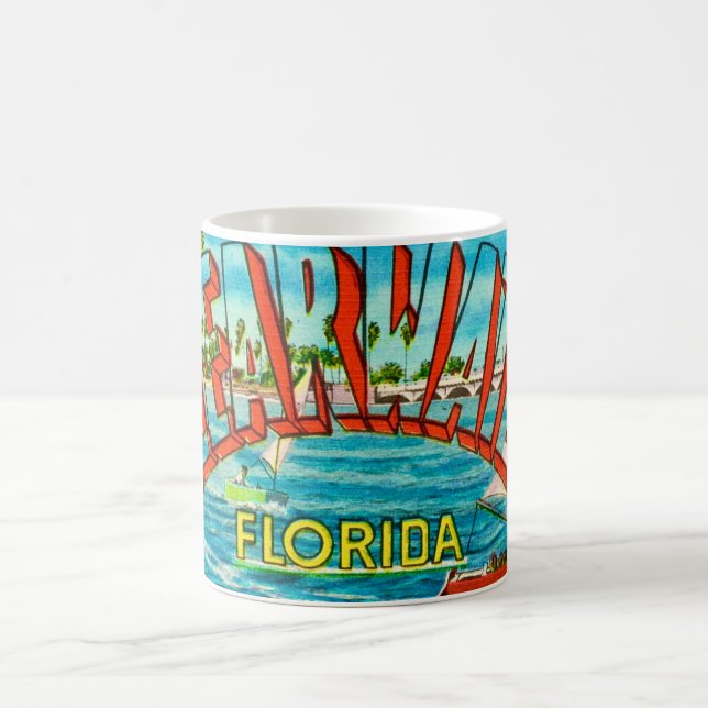 Old Clearwater Florida Postcard Mug (Center)