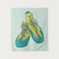Old climbing shoes rock climbing