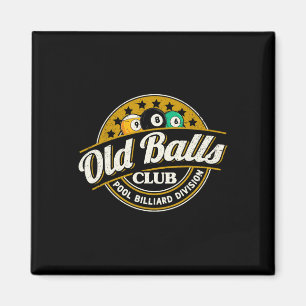 Old Club Pool 8 Ll Billiards Division For Men Magnet