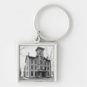 Old College, Evanston, built in 1855 Key Ring