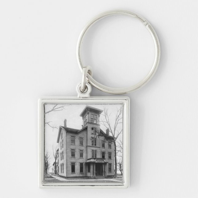 Old College, Evanston, built in 1855 Key Ring (Front)