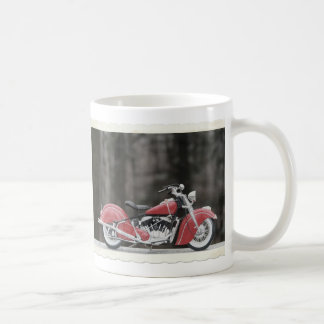 Old colour motorcycle photo coffee mug