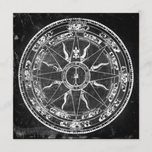 Old Compass Rose Invitation