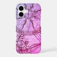 Old Compass Rose Purple iPhone Case