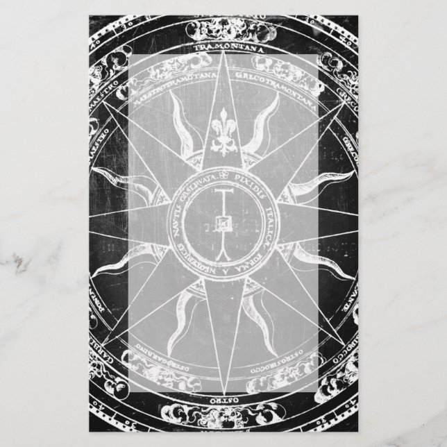 Old Compass Rose Stationery (Front)