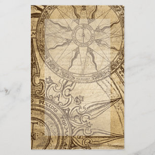 Old Compass Rose Stationery