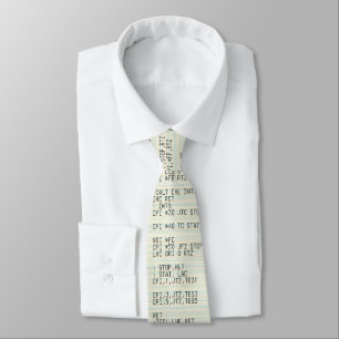 Old Computer Source Code Tie